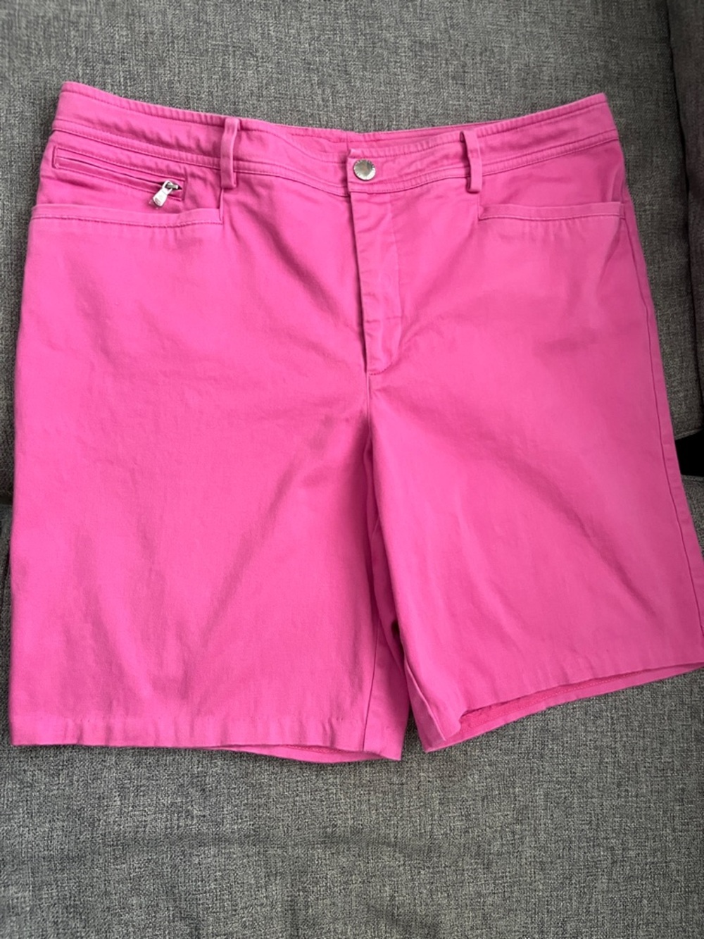 Ralph Lauren Men’s Double RL Hot Pink Cotton Golf Shorts Coin Pocket 34x8.5